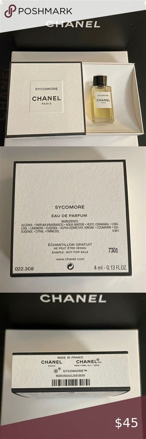 chanel sycomore perfume|chanel sycomore sample.